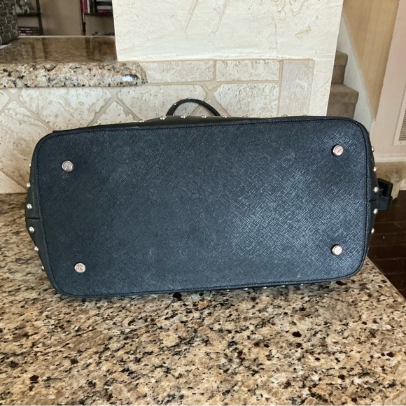 Henri Bendel West 57th studded tweed satchel/crossbody - Picture 7 of 7